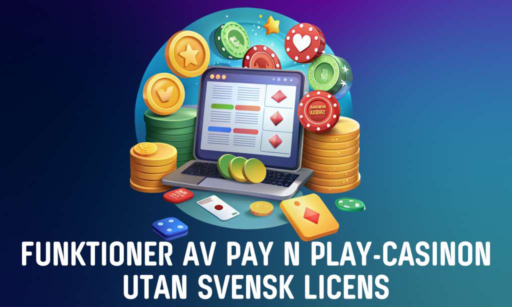 Pay n Play-kasinon utan svensk licens har många funktioner och fördelar